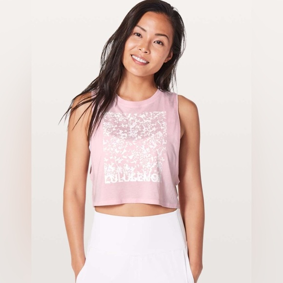 Lululemon Muscle Love Crop Tank *Expression - Petals, Size 6 - Picture 3 of 11